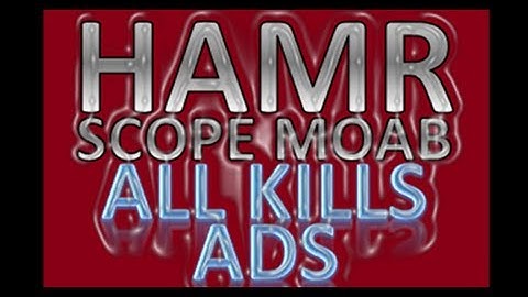 MW3: MP7 HAMR SCOPE MOAB All Kills ADS!
