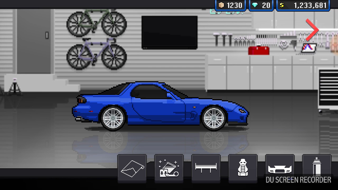 Tokyo drift rx-7 tutorial in pixel car racer.