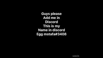 Add me please in discord