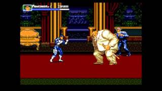 The Punisher: BOSS RUSH - all boss fights (Genesis / Mega Drive)