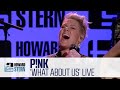 Capture de la vidéo P!Nk “What About Us” Live On The Stern Show