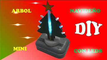 arbol navideño mini con luces led paso a paso