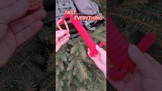 AMAZING Quick Rope / Fast Knot / Quick Release / Demo Video #outdoors #bushcraft