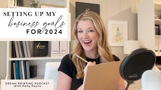 Setting Up My Business Goals for 2024! Behind The Scenes of Running A Planner Business!