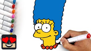 How To Draw Marge Simpson