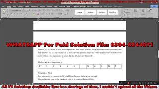 CS610 Assignment 1 Solution Spring 2026, CS610 Assignment 1 Solution 2026
