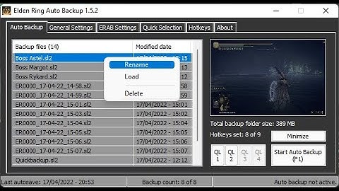 Elden Ring save manager with game controller buttons mapping