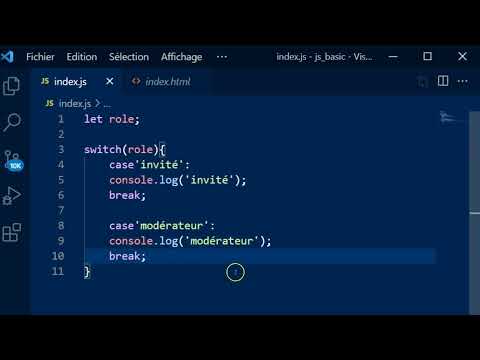 Apprendre JavaScript 4 2 Switch case