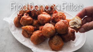 MALAYSIAN FAVOURITE STREET FOOD | FRIED BANANA BALLS | CEKODOK PISANG | #veganrecipes