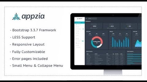 Appzia - Responsive Admin Dashboard | Themeforest Templates