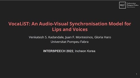 VocaLiST: An Audio-Visual Synchronisation Model for Lips and Voices [INTERSPEECH 2022]