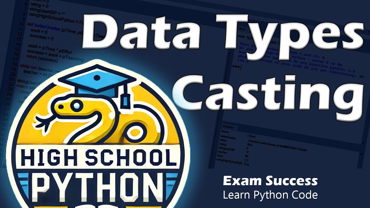 03 Python Exam Success: Data Types and Casting - YouTube