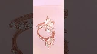 Marquise Diamond Center + Round Center Accents
