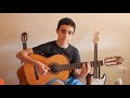 DABABY  -  ROCKSTAR FT RODDY RICCH  | FINGERSTYLE GUITAR COVER (14 years old)