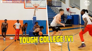 These college guys were getting tough buckets! Competitive off season 1v1s