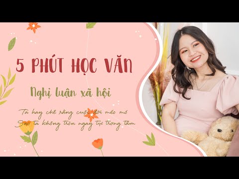 Video 5 PHÚT HỌC VĂN | NGHỊ LUẬN XÃ HỘI | HỌC VĂN CHỊ HIÊN - youtube