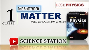 Icse class 6 selina physics chapter 1 matter | ONE SHOT VIDEO |