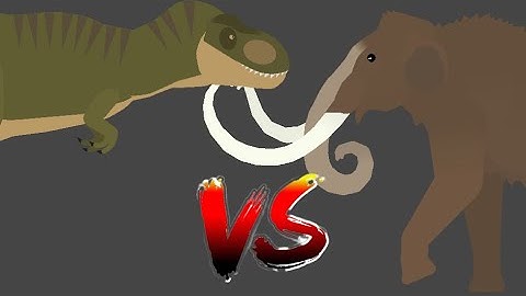 Tyrannosaurus Rex vs Woolly Mammoth (Stick Nodes Animation)