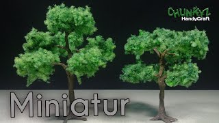 Cara Membuat Miniatur Pohon untuk Diorama (How to Make Trees for Dioramas) | DIY