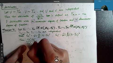 STATS 100B - Intro to Math Stats - Lecture 9 (F distribution; numerical demonstrations; practices)