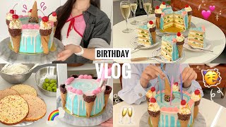 \vlog/親友への手作り誕生日ケーキを仕込んでお祝いするまで