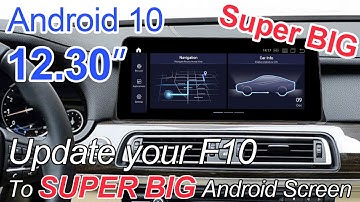 Install the bmw f10 android 12.3 inch large screen on your BMW 5 Series car