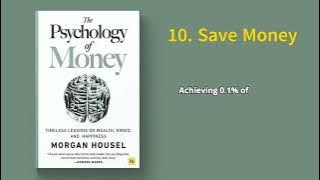 The Psychology of Money Audiobook 10. Save Money