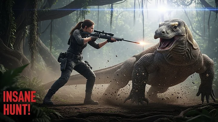 Komodo Dragon Hunting: Insane Moments! Hunter Takes Down Deadly Predator with Perfect Shots