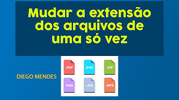 Converter a extensão de todos os arquivos de uma só vez