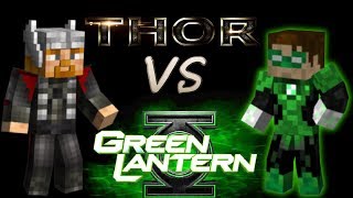 Thor Vs Greenlantern - A Minecraft Animation