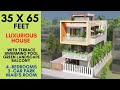 35 X 65 Feet Luxurious House with Landscape Balcony & Swimming pool