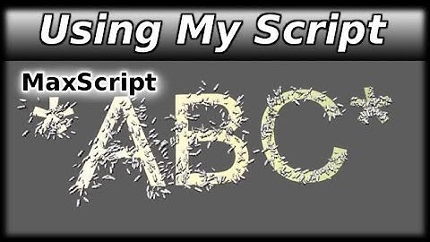 MaxScript - Crowd Of Animals Animation Preview