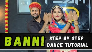 Banni | बन्नी | Rajasthani Dance | Step By Step Dance Tutorial | Team AD | @ashishravalad