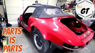 Parting Out This Red PORSCHE 911 Cabriolet - Update!