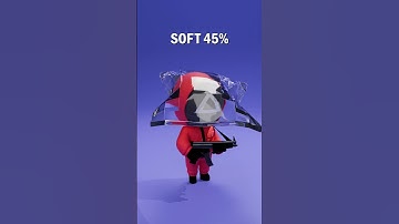 Squid Game Cloth Simulation in 3D🔥#shorts