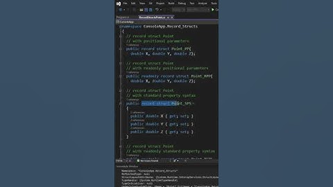 Record structs in C# 10 - part 1 of 2  #shorts #csharp