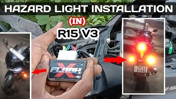 #R15V3 #HAZARDLIGHT #INSTALLATION ✨HAZARD LIGHT INSTALLATION FOR YAMAHA R15 V3😈BEST GADGET | TAMIL❣️