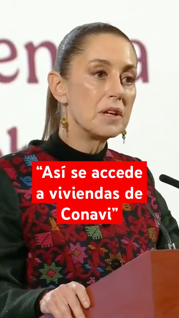 Sheinbaum anuncia proceso de registro para obtener viviendas de Conavi #shorts