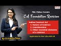 CA Foundation Law Revision | Indian Contract Act (Part 1)| By CA Ankita Patni | May 2020 and onwards