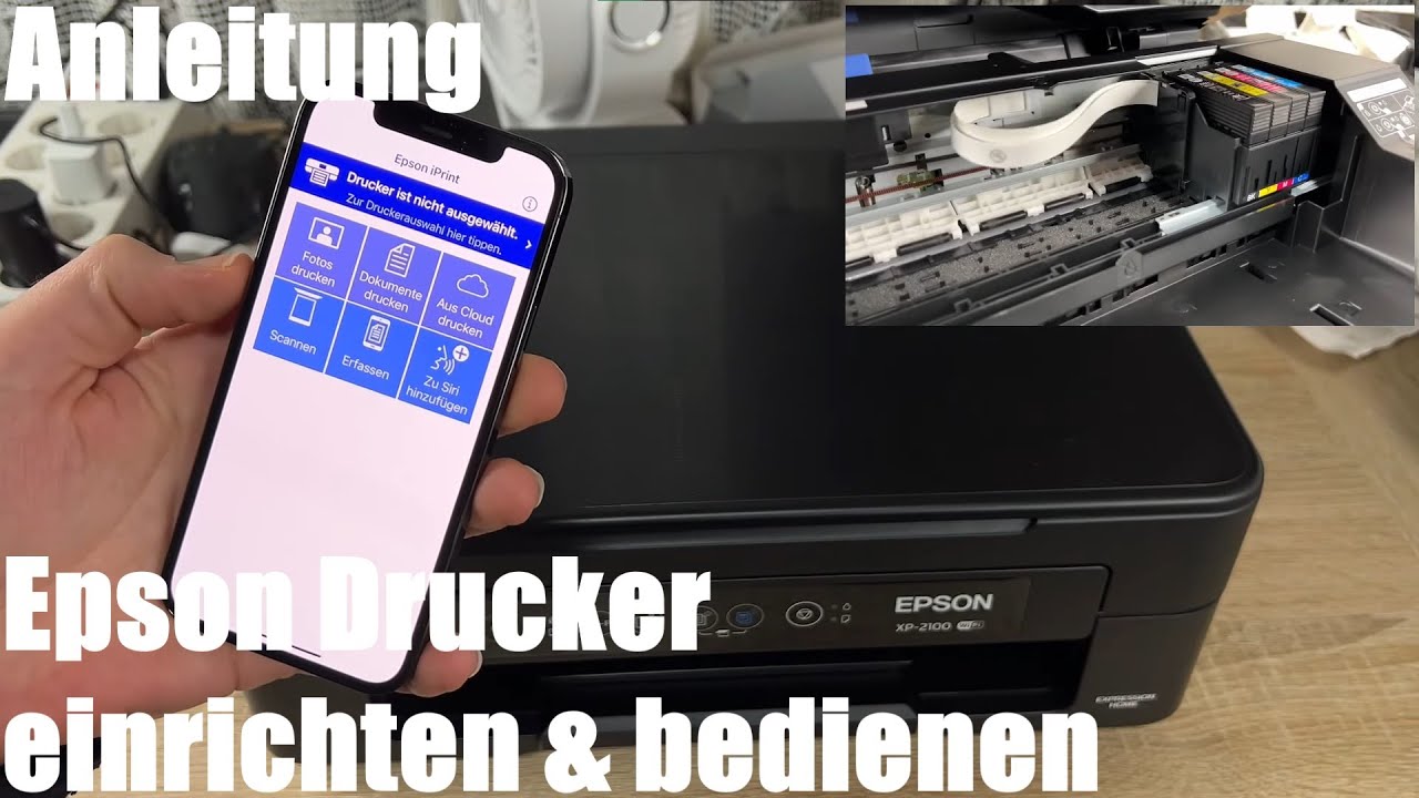 Epson Betriebsdauer Eines Drucker Farbkissens Beendet Epson Drucker einrichten & bedienen Expression Home XP-2100 3in1