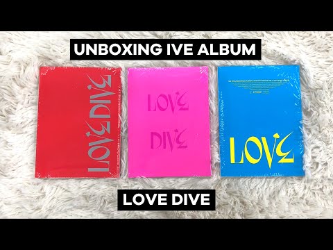 Unboxing Ive's Love Dive Album | Daebak Studios