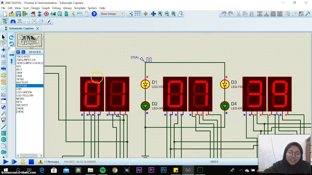 Rangkaian Jam Digital Ic 74192 Dan Ic 555 Elektronika Digital