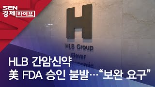 HLB 간암신약 美 FDA 승인 불발…“보완 요구”