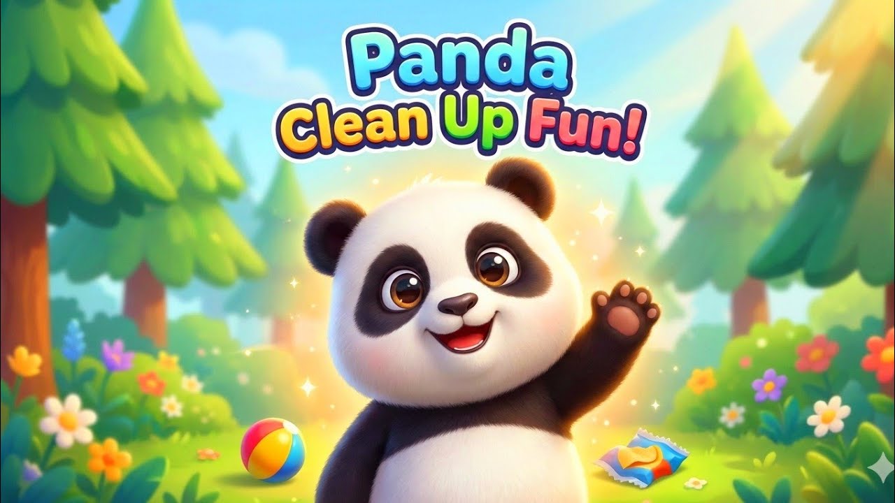 Panda Clean Up Fun! 🐼 Learn to Keep Nature Clean - YouTube