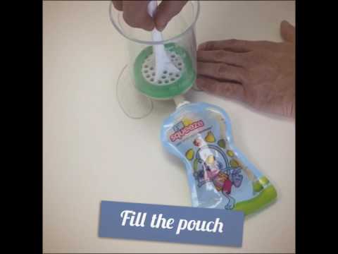 Видео: Fill n Squeeze Baby Pouch Filler Review