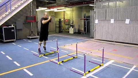 Continuous hurdle jumps.MOV