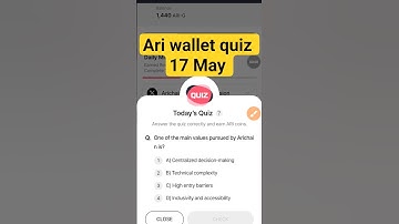 Ari Wallet Daily Quiz 17 May 2025| AriWallet Testnet Airdrop #ariwalletquiztoday #ariwalletairdrop