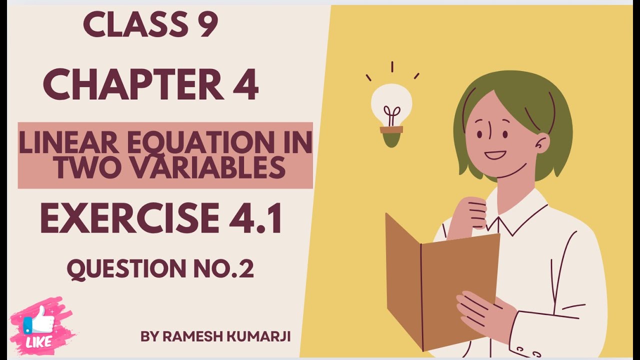 Class 9 Maths: Chapter 4 - Exercise 4.1, Question 2 | Step-by-Step ...