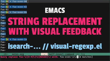 Learn two ways to perform a string replacement with visual feedback