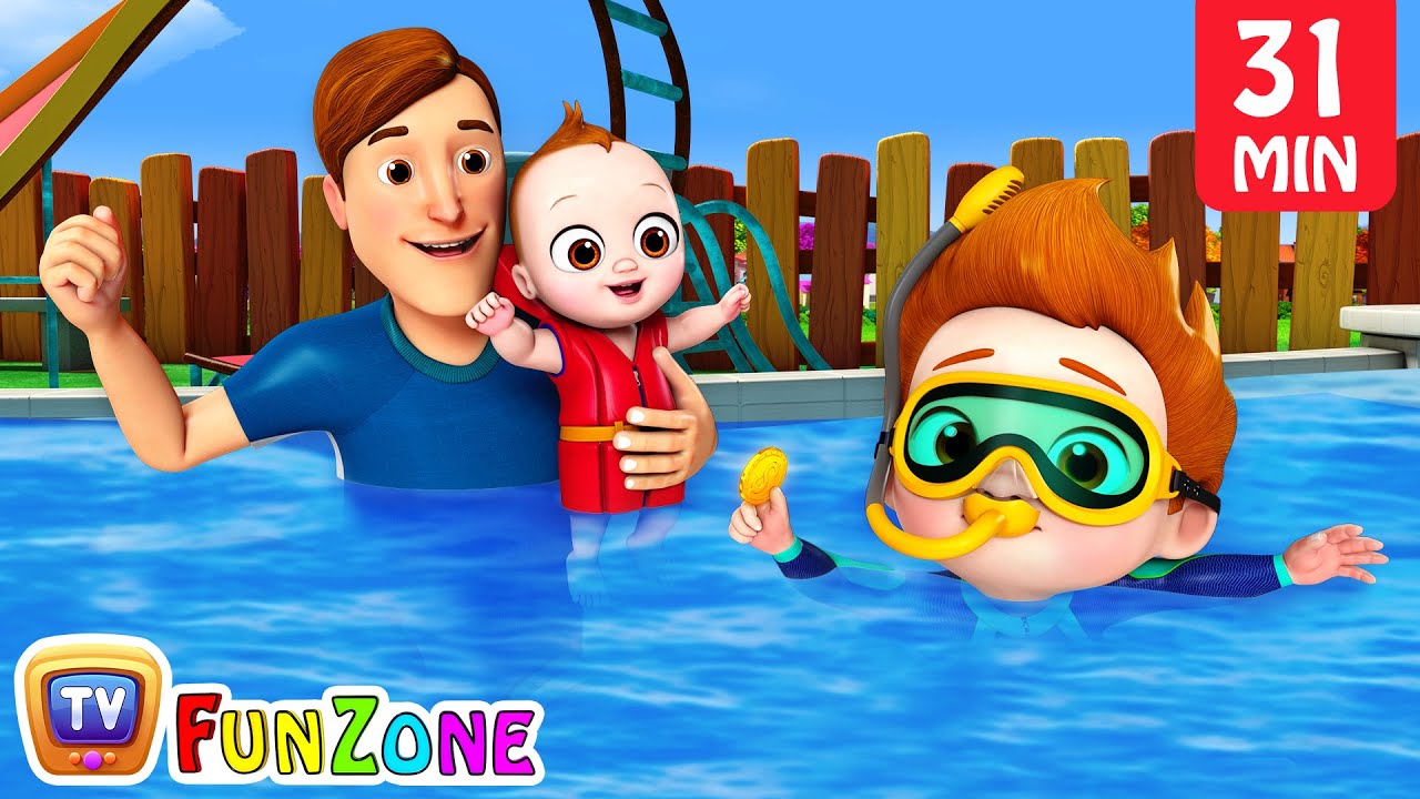 Baby Goes Swimming Song  More ChuChu TV Funzone Nursery Rhymes  Toddler Videos